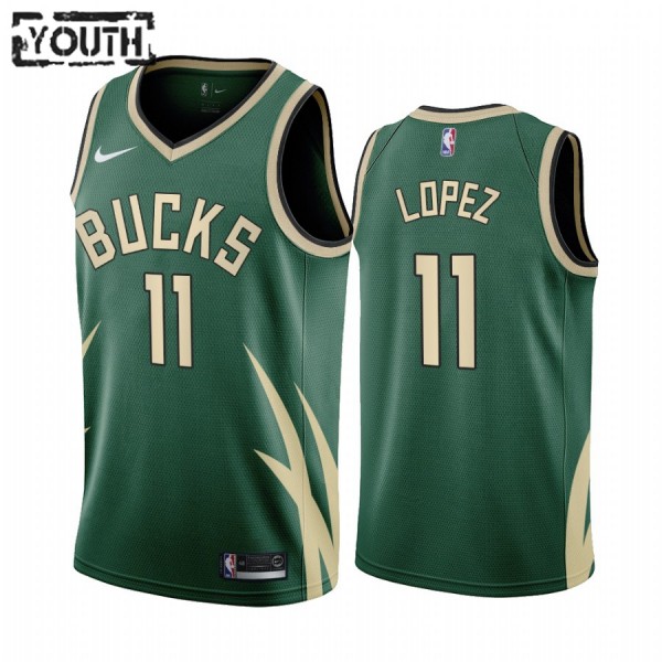 Milwaukee Bucks Trikot Brook Lopez 11 2020-21 Earned Edition Swingman - Kinder Milwaukee Bucks Trikot Brook Lopez 11 2020-21 Earned Edition Swingman - Kinder